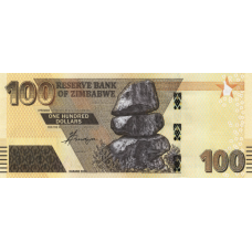 (509) ** PNew (PN106) Zimbabwe 100 Dollars Year 2020 (2022)